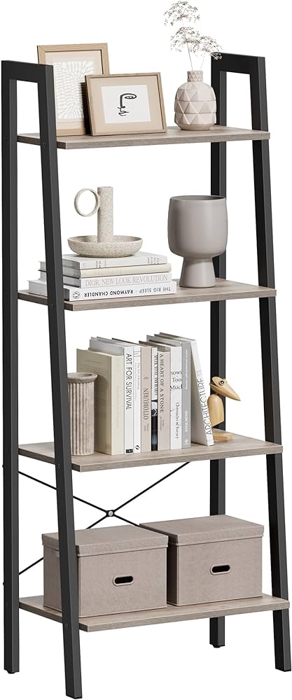 Vasagle 4 Tier Ladder Shelf: Maximize Your Style & Storage!